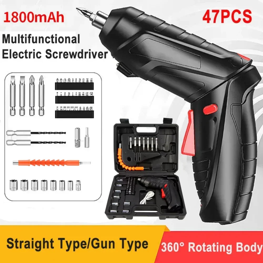 Compact Toolbox with portable Electric Screwdriver (Cópia)