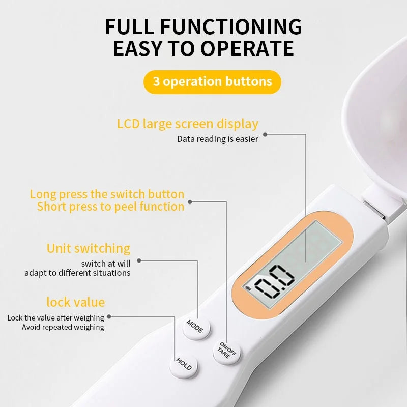 Smart Digital Spoon Scale – Precision in the Palm of Your Hand